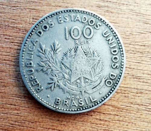 Monnaie brésil 100 reis - brésil,,