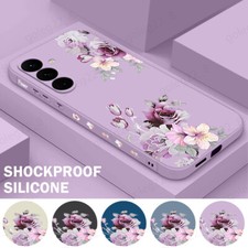 Phone Case For Samsung Galaxy A56 A16 A05s A15 S25 S24 S23 A17 Rose Flower Cover