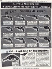 1947 Print Ad Smith & Wesson