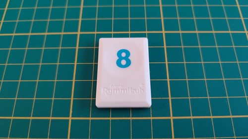 Tuile chiffre huit bleu - chiffre,