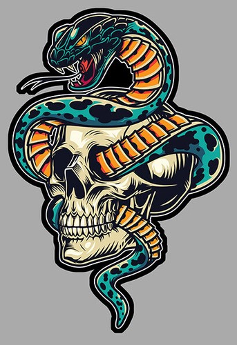 Tete mort serpent - serpent, vipere