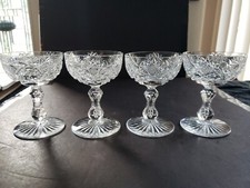 4 champagne glasses sherbet