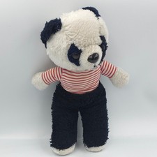 Ancienne peluche panda noir et