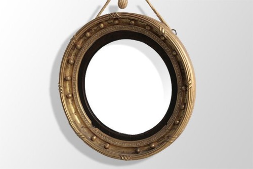 Miroir rond 1900 - , de