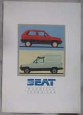 1993 SEAT Marbella & Terra Van Brochure