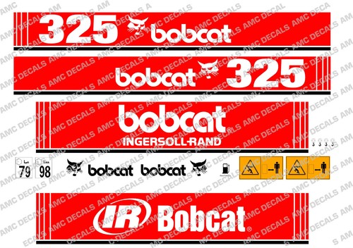 Bobcat 325 mini pelle decal - bobcat,