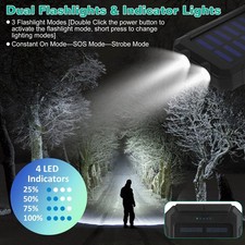 1Pc 1W MAh Solar Power Bank