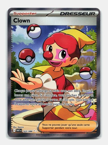 Carte pokemon clown 163 - 163/086, ev