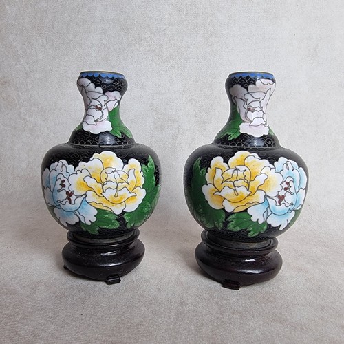 Lot vase cloisonné ancien - cloisonné,
