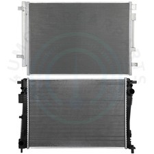 Radiator & AC Condenser Cooling Kit For 2017-22 Chrysler Pacifica 20-22 Voyager