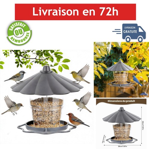Mangeoire oiseaux suspendue - mangeoire, à