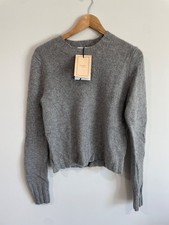 La Ligne Women's Grey Françoise Cashmere Sweater - Size M -New