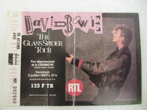 Used ticket billet concert - used,