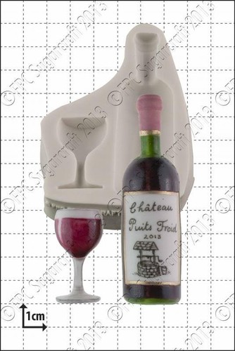 Moule silicone vin bouteille - vin,
