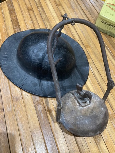 Lampe casque mineur 19e - lampe,