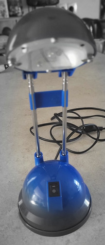 Lampe bureau bleue poser - lampe, a