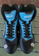 Sparco Italy K-POLE Kart Shoes Black-Blue (EUR 37)) US Size 5