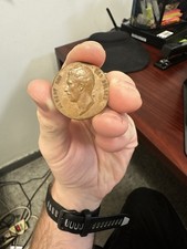 [#394699] Belgium, Medal, Joyeuse Entrée d'Albert Ier à Bruxelles, 1909, Brass