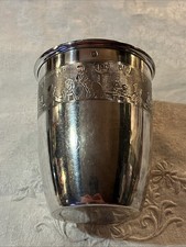 Timbale Argent Massif Art Deco