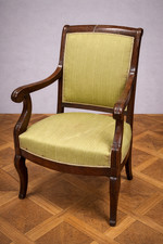 Fauteuil Empire en acajou –