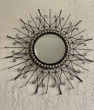 Handmade Wrought Iron Sun Mirror