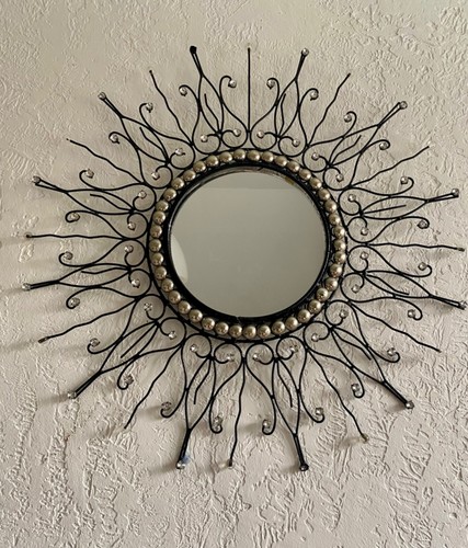 Miroir soleil fer - , fait