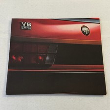 Alfa Romeo Car Sales Brochure Catalog Milano Quadrifoglio Spider GTV-6 GTV6 GTV