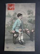 FANTASIES child old postcard