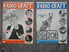 Two Radio-Craft Magazines August and September 1940 Radio Dog and Parasol Mic