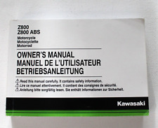 Genuine 2016 Kawasaki Z800 / Z800 ABS / GB, FR & DE Owners Manual 999760015
