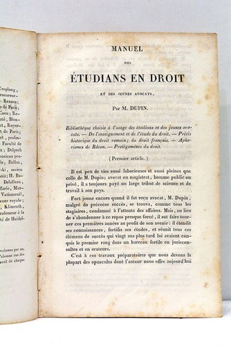 Manuel des étudians droit - manuel,