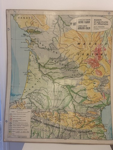 Carte scolaire ancienne - , henri