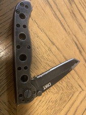 CRKT M16-10KS Carson Design Tanto Combo Edge Frame Lock Black Pocket Knife!