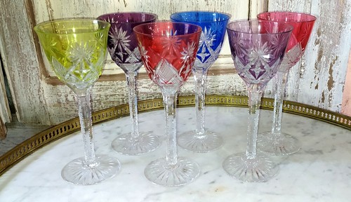 Verre vin en cristal - 6, à