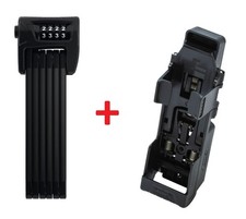 Abus Antivol Articulé Pliant  1,2 kg  Bordo 6100/90 BK  SH CODE 4 Chiffres  NEUF