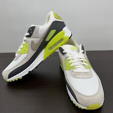 Nike Air Max 90 DM0029 107 White Khaki-Cyber Green Mens Size 10.5