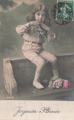 Bonne annee enfant assis - bonne,