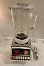 Vintage Retro Osterizer Galaxie Dual Range Pulse Matic 16 Blender - Silver 1970s