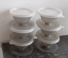 6 COUPES* a DESSERTS / ENTREES  Avec couvercle Tupperware