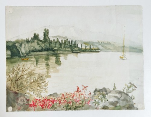 Tableau aquarelle paysage - aquarelle,