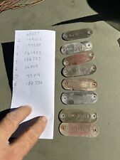 WC DODGE, WC51, WC52, WC63, WC62  Open Cab Cowl Tags With Screws 4290