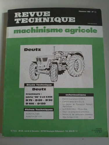 Revue technique tracteur - revue,