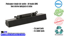 Barre de son multimédia Dell AX510 0C729C / Haut-Parleur stéréo / Plug-and-play
