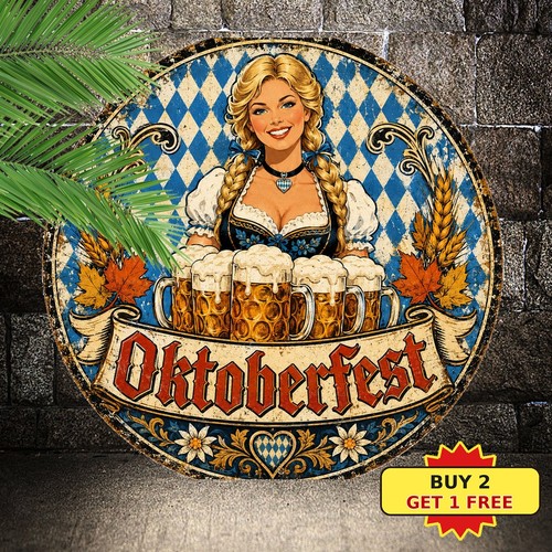Oktoberfest beer sign vintage - beer,