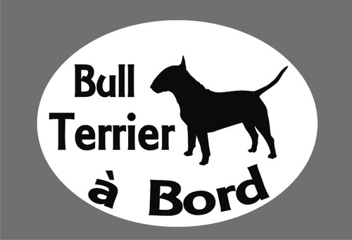 Sticker bull terrier à - *,