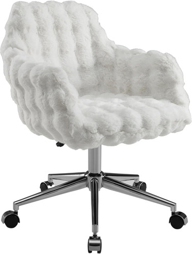 Stylish adjustable white faux - stylish,