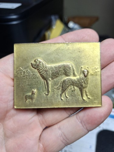 Médaille plaque - ou,