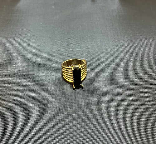 Bague sertie jaune avec - or,