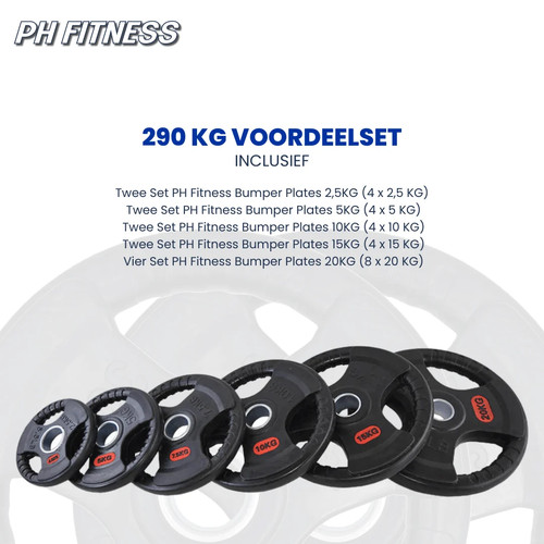 Fitness set disques - ph,