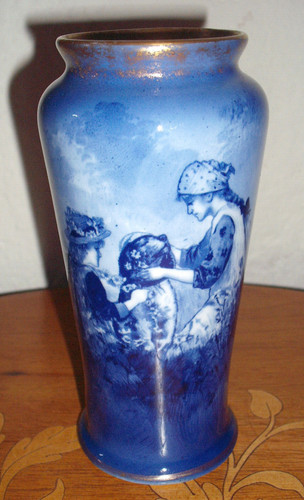 Vase ancien bleu - , série